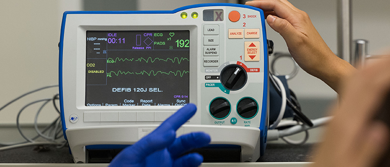 Defibrillator Used During Scenario Based Training
