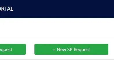 New Equipment Request Screenshot