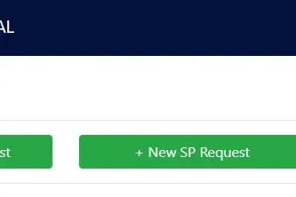 New Equipment Request Screenshot