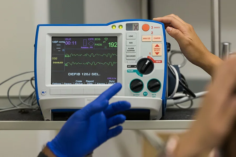 Defibrillator Used During Scenario Based Training