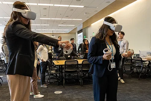 VR Simulator Demo with Prospective Students