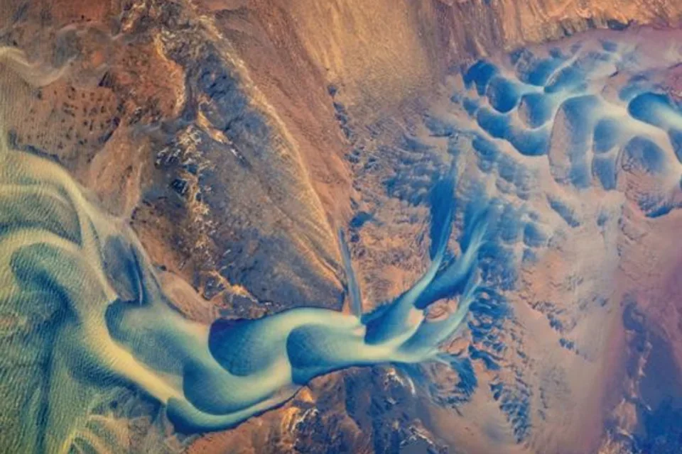 Aerial View Þjórsá River (or Thjórsárver)" by Dr. Jack Kurtz