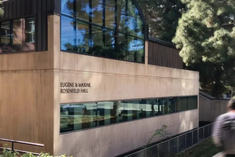 The exterior of Rosenfeld Hall