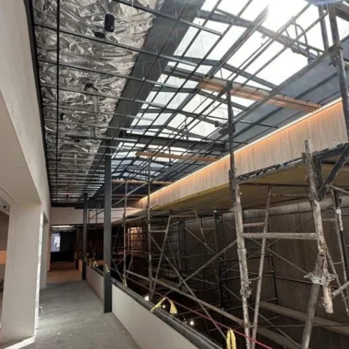 Rosenfeld hall under construction