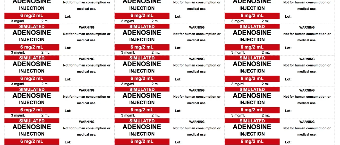 Printable Simulated Drug Labels using SOPHIE