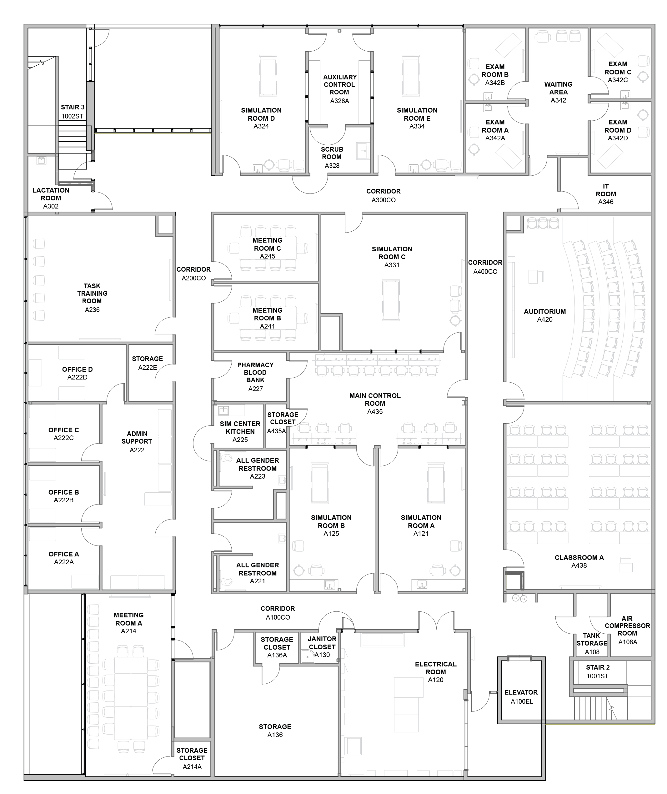 Rosenfeld Hall Map Simulation Center