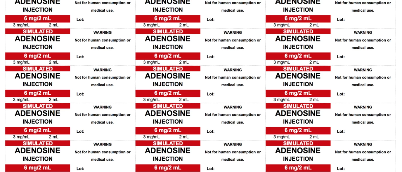 Printable Simulated Drug Labels using SOPHIE
